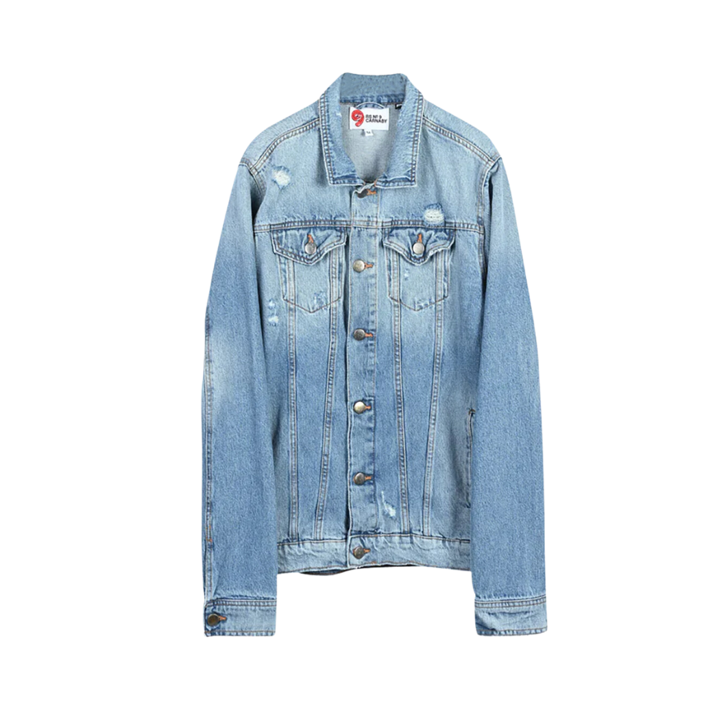 Tattered denim shops jacket