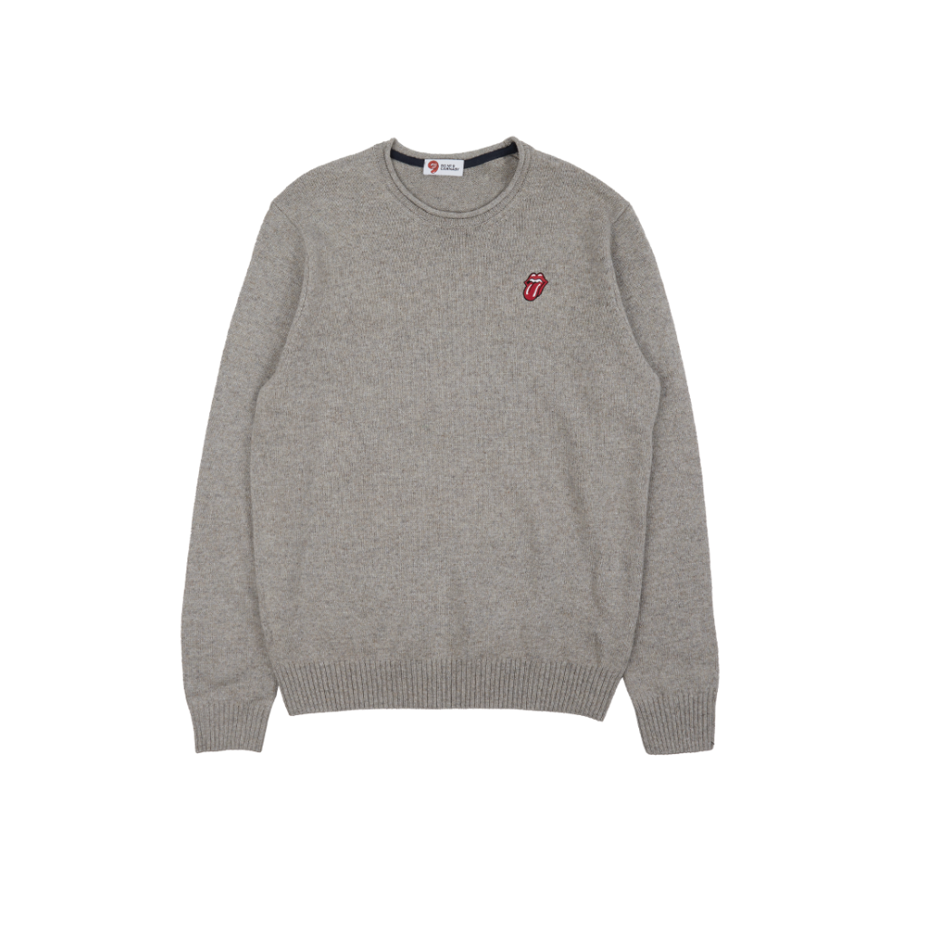 Merino Taupe Knit Sweater