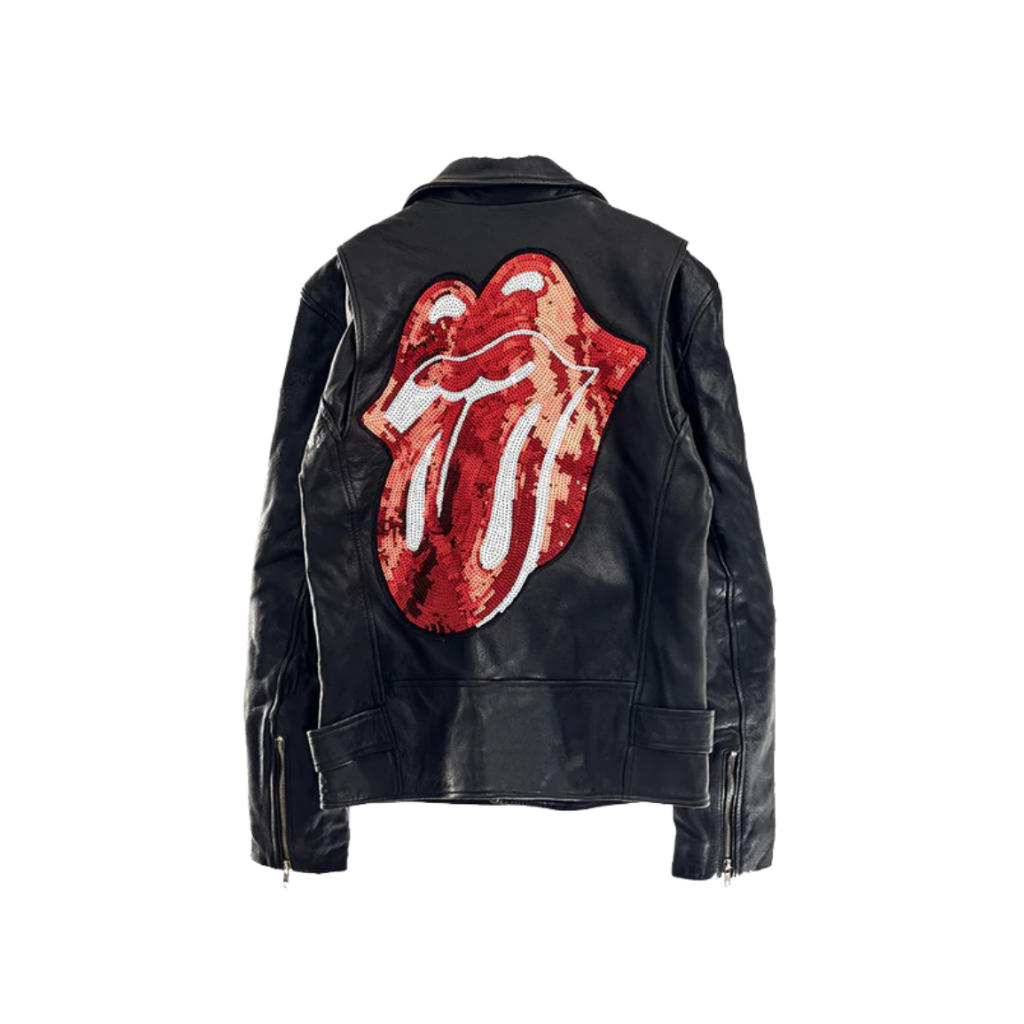 Leather Sequin Applique Jacket - RS No. 9 Carnaby St. Leather Sequin Applique Jacket - RS No. 9 Carnaby St.