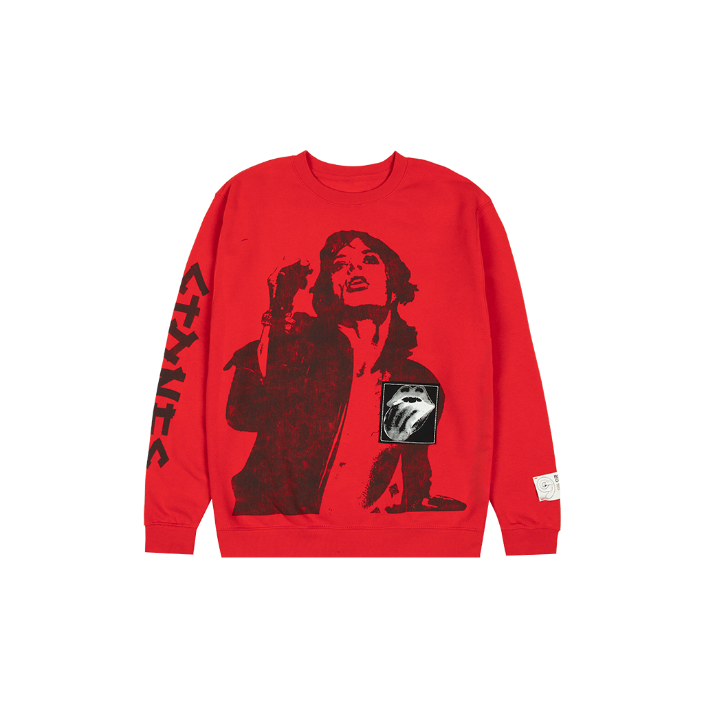 Jagger Red Crewneck - RS No. 9 Carnaby St. Jagger Red Crewneck - RS No. 9 Carnaby St.