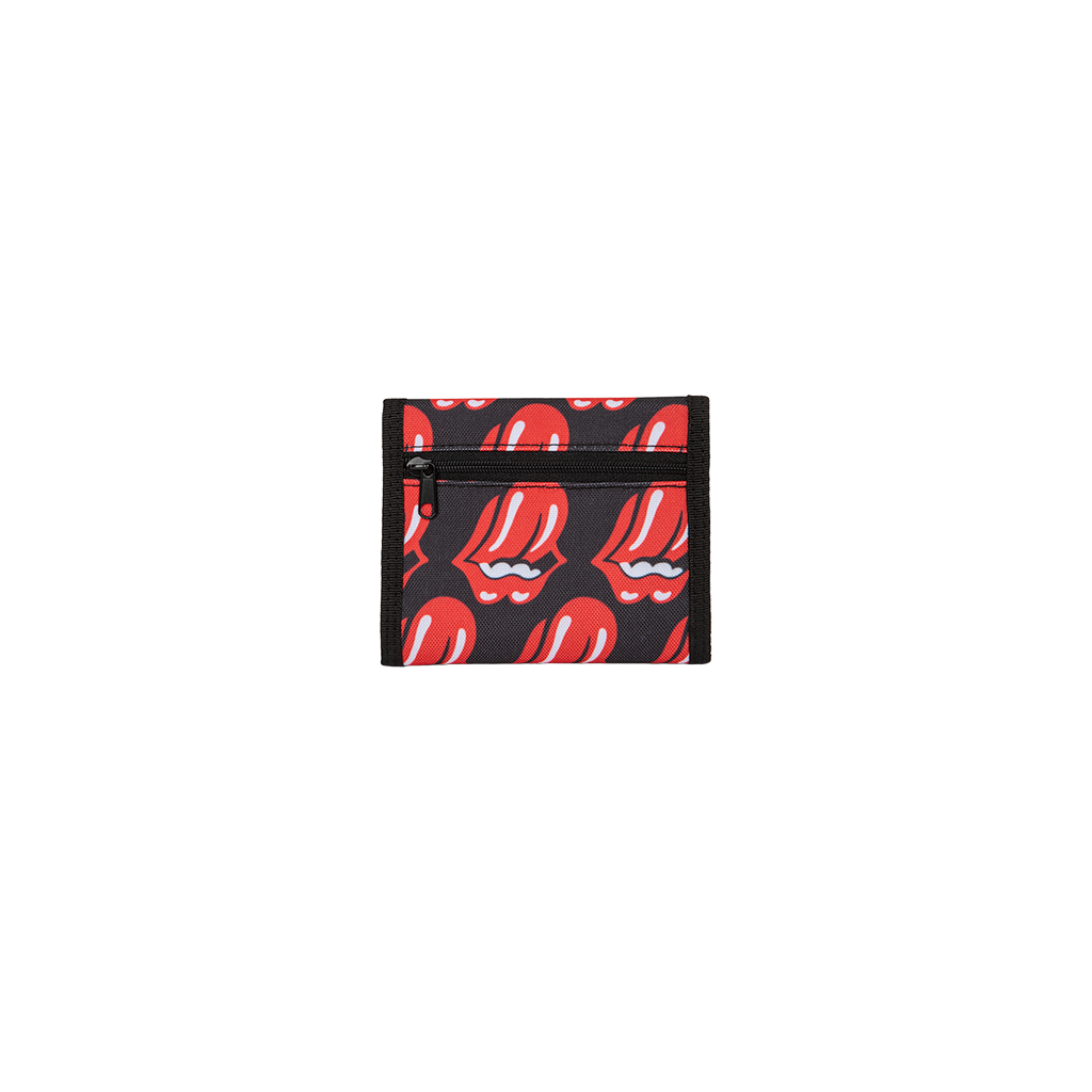 The Rolling Stones x Bugatti All-Over Tongue Print Wallet Front