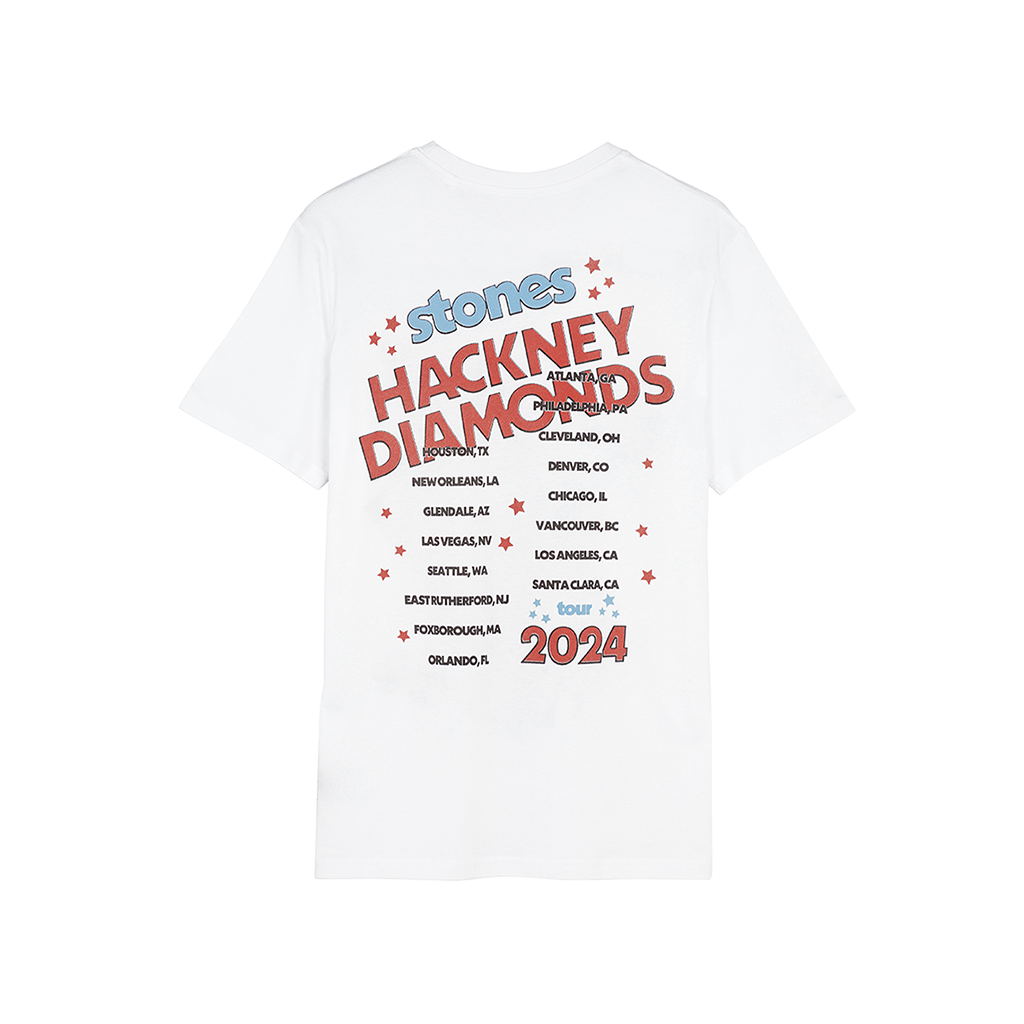 RS No. 9 x 24 Carat Stones Tour T-Shirt back