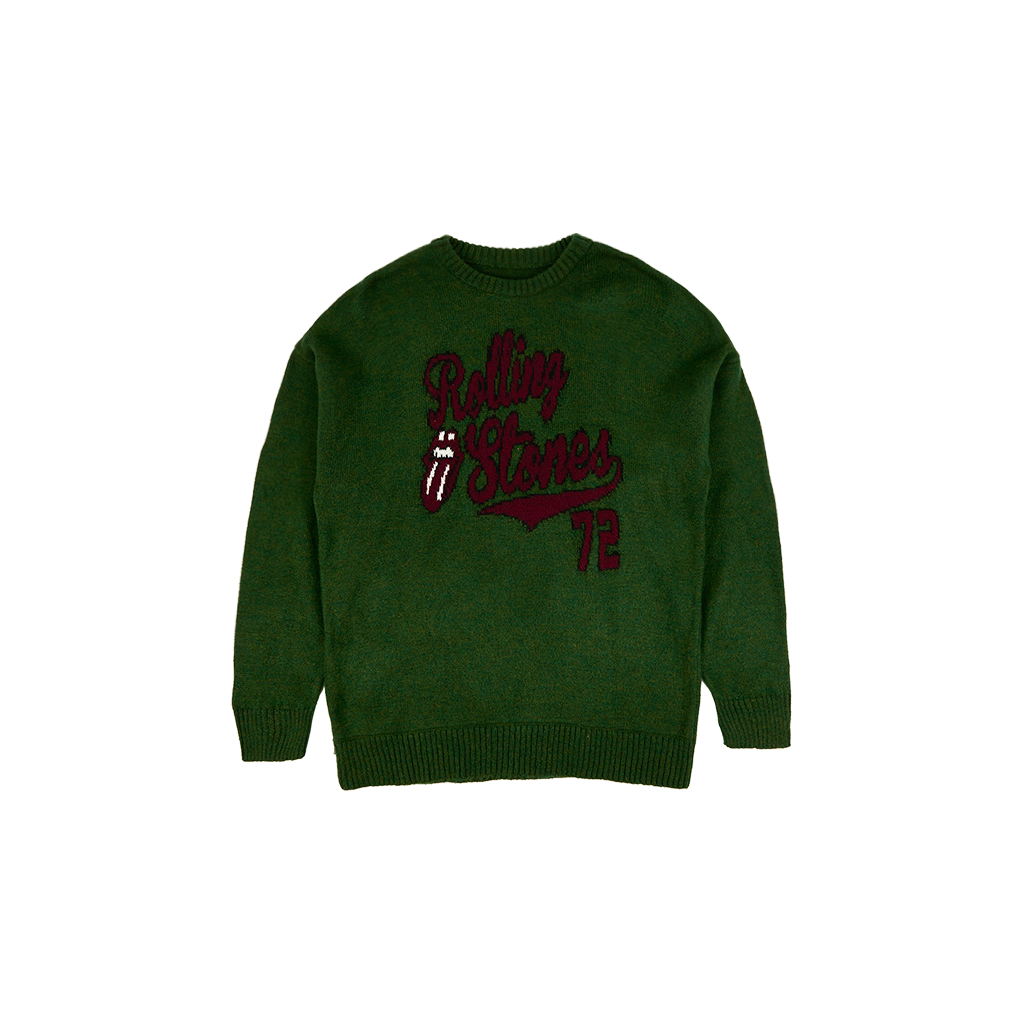 ローリング・ストーンズ RS No. 9 CARNABY ニット　セーター The Rolling Stones Green Knit Sweater - RS No. 9 Carnaby St.