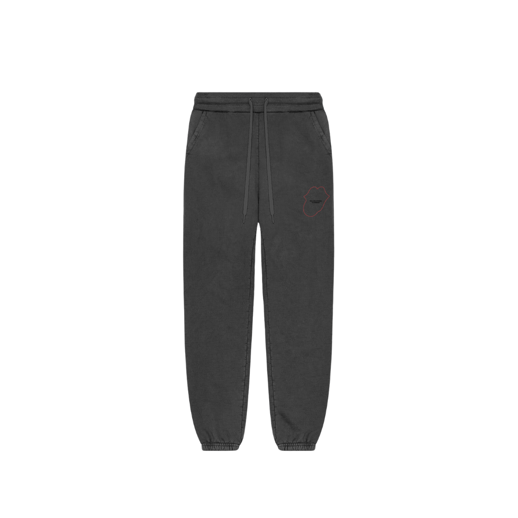 No. 9 Tongue Outline Embroidered Sweatpants - RS No. 9 Carnaby St.