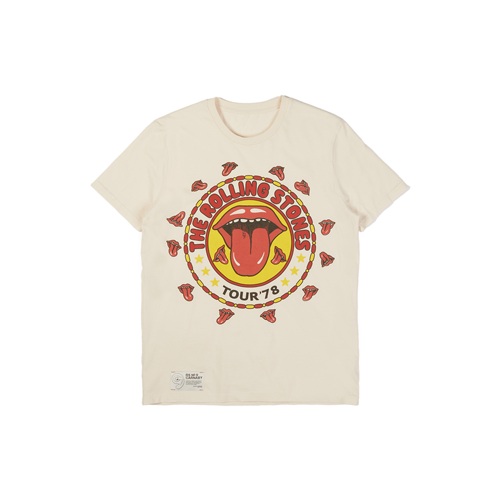 White Tour '78 Graphic Print TShirt RS No. 9 Carnaby St.