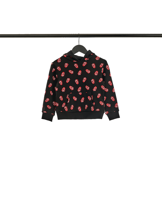Kids All Over Tongue Print Hoodie Front