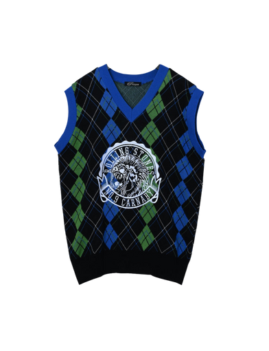 Argyle Lion Crest Stones Vest
