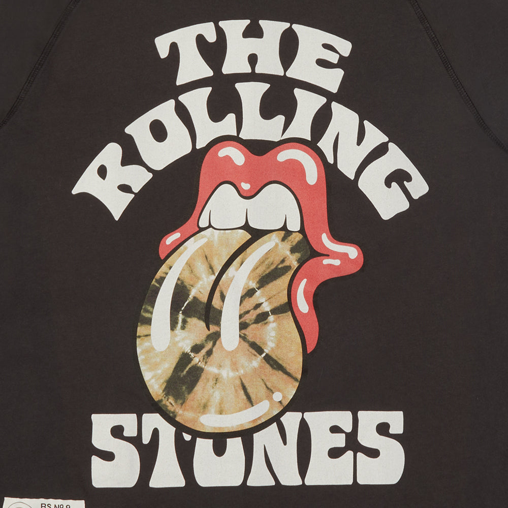 Black 'The Rolling Stones' Graphic Print Raglan T-Shirt - RS