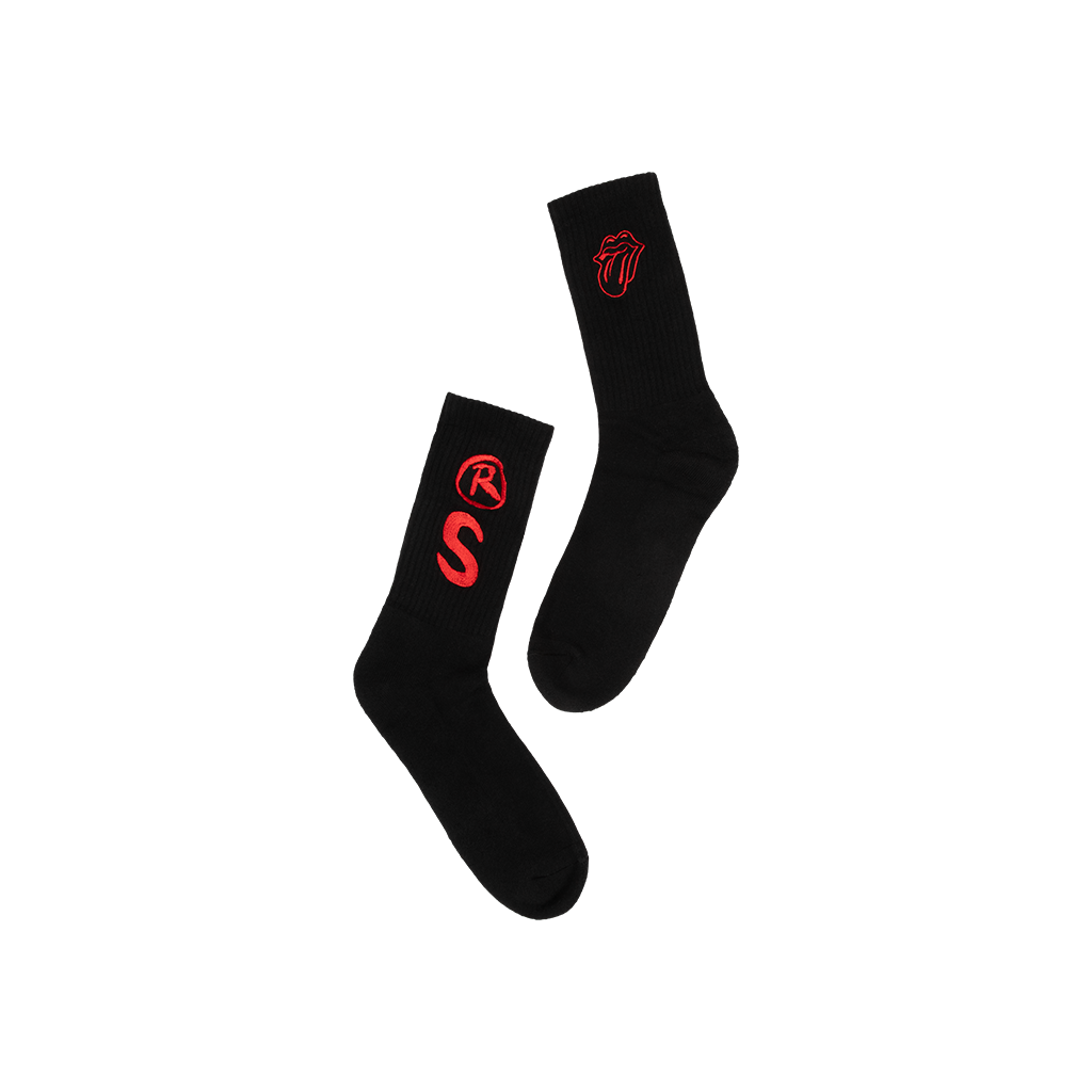 RS LOGO BLACK SOCKS