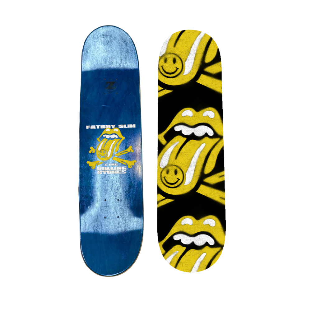 Rolling Stones x Fatboy Slim Skate Deck