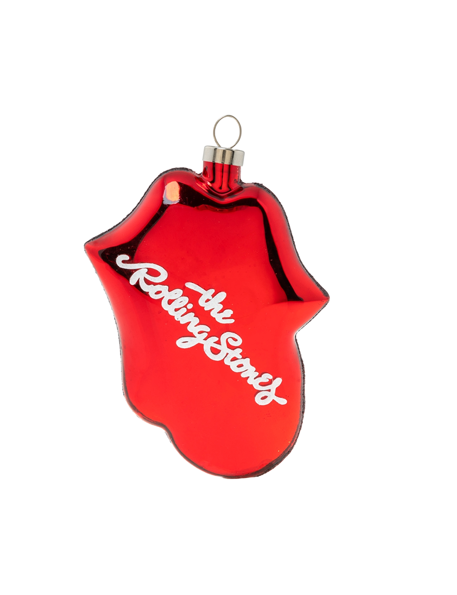 The Rolling Stones x Radko British Flag Tongue Ornament Back