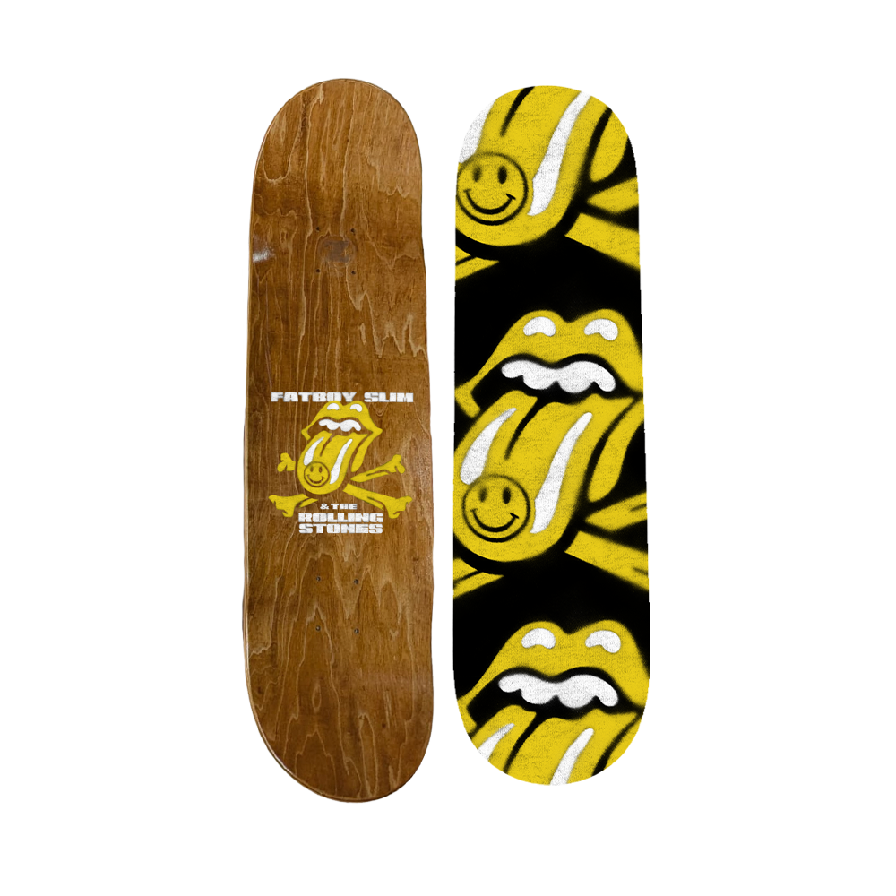 Rolling Stones x Fatboy Slim Skate Deck