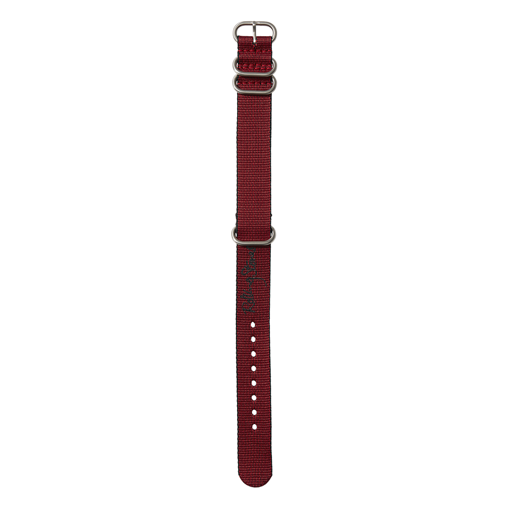 Stones x Nixon 20mm Recycled Nato Band - Red Strap 2