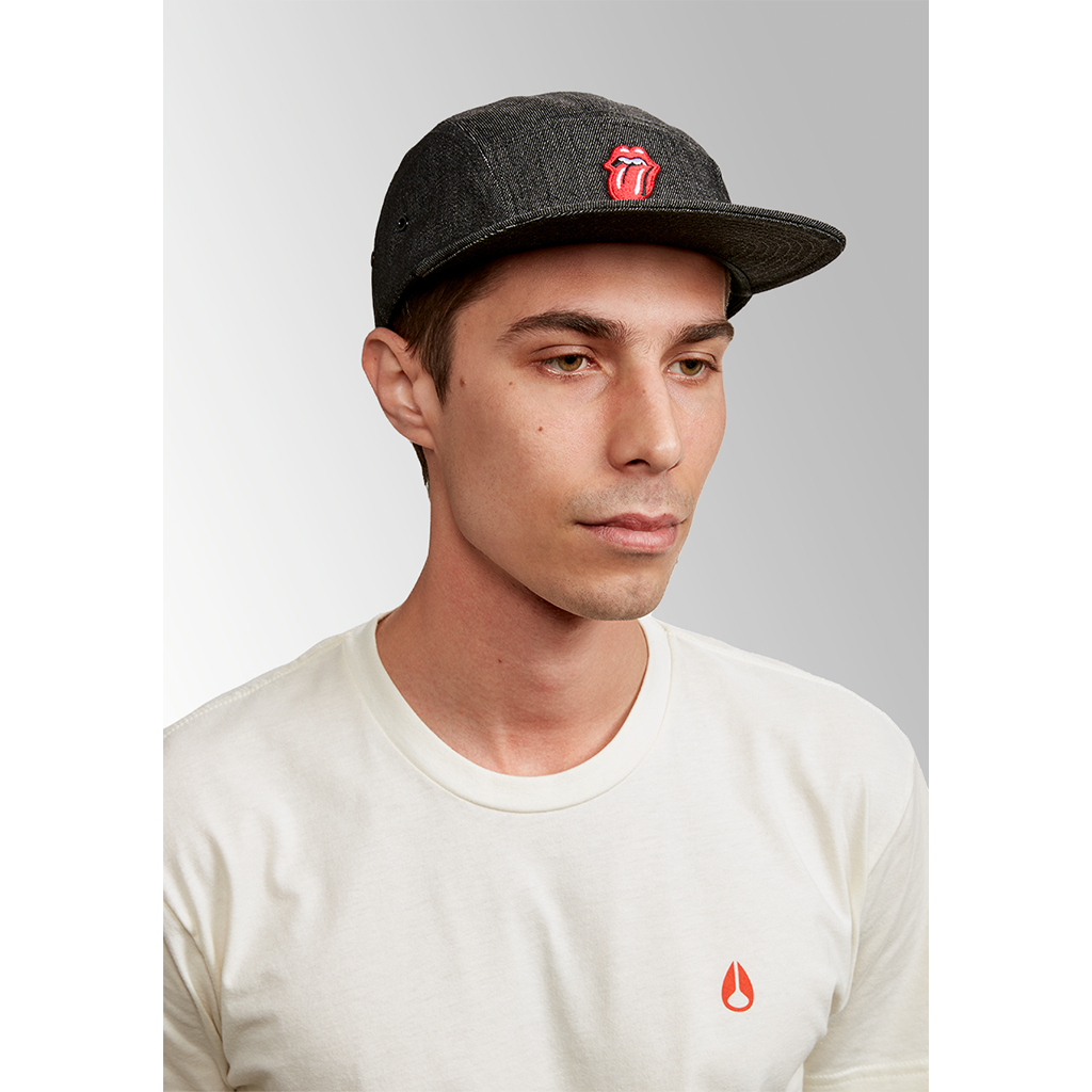 Stones x Nixon Black Snapback Male Model