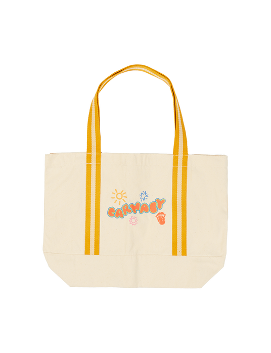 Cream Sunshine Carnaby Tote Front