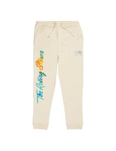 Cream 'The Rolling Stones' Graphic Print Joggers Front