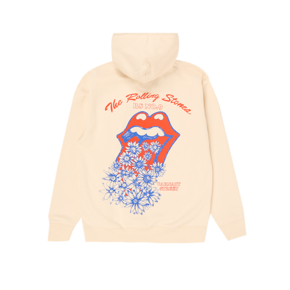 Floral Tongue Logo Hoodie Back 