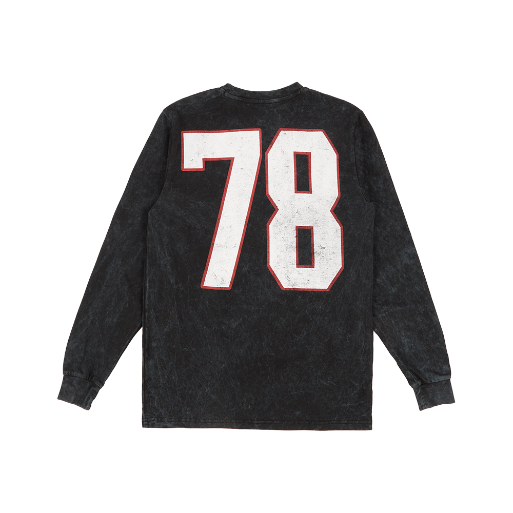 Rolling Stones '78 Heavy Wash Black Longsleeve T-Shirt Back