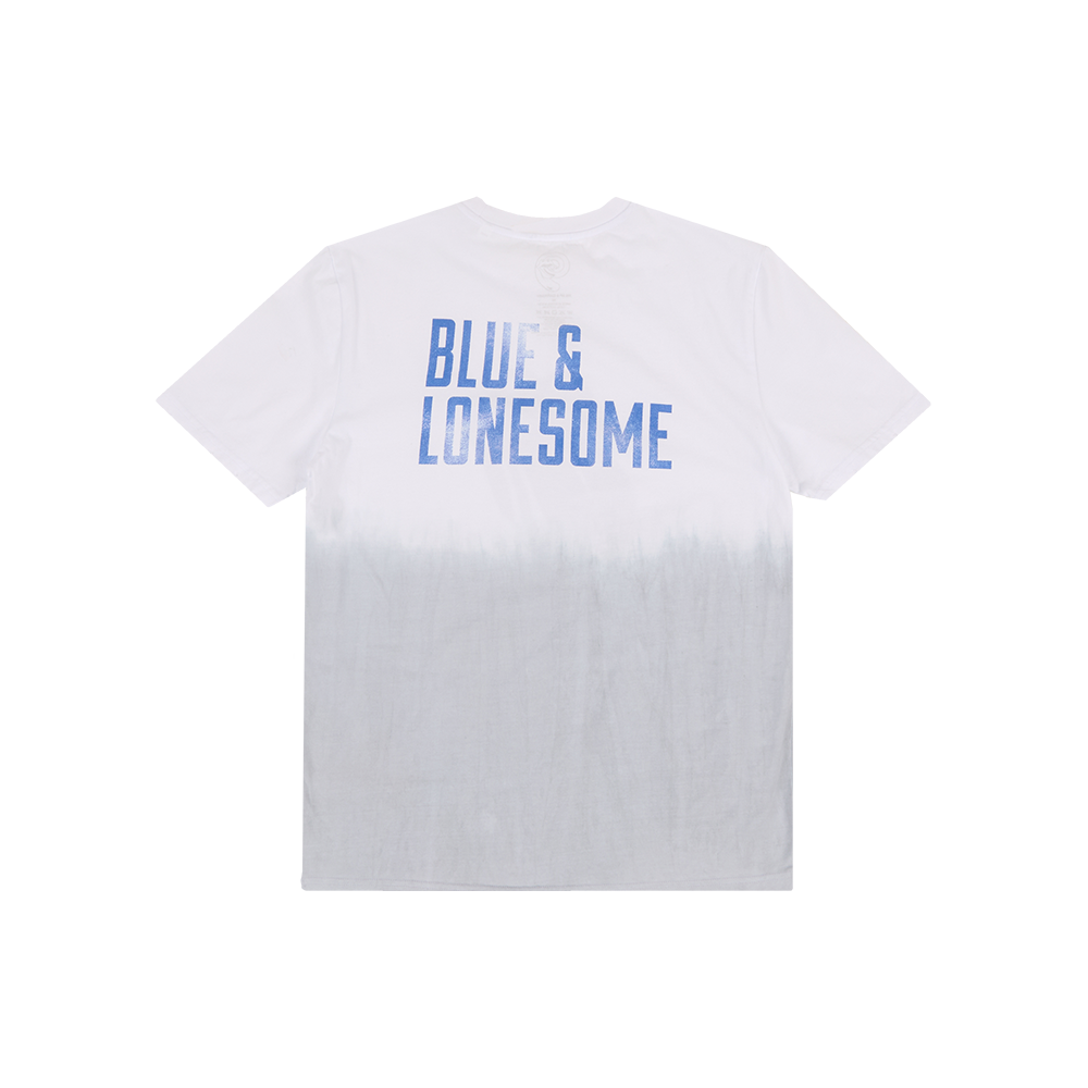 Blue & Lonesome Distressed Washed White T-Shirt Back