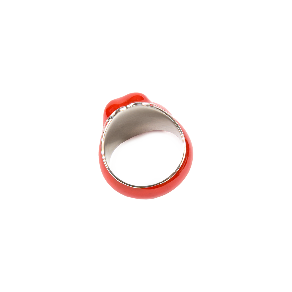 Classic Logo Red Resin Ring 3