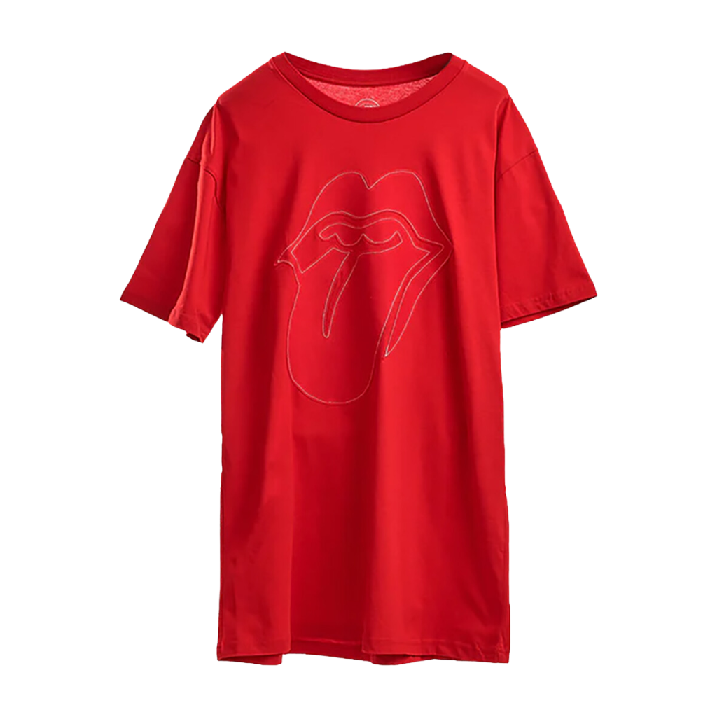 Stones Red Classic Tongue Applique T-Shirt