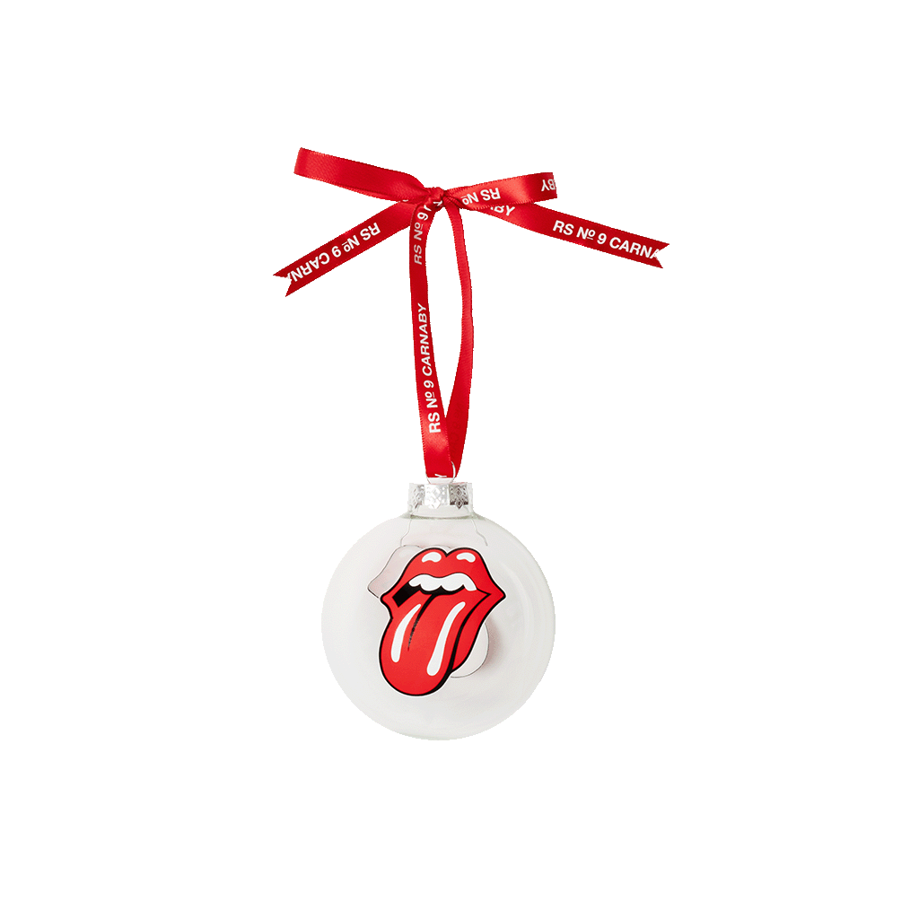 RS NO 9 STONES TONGUE GLASS ORNAMENT