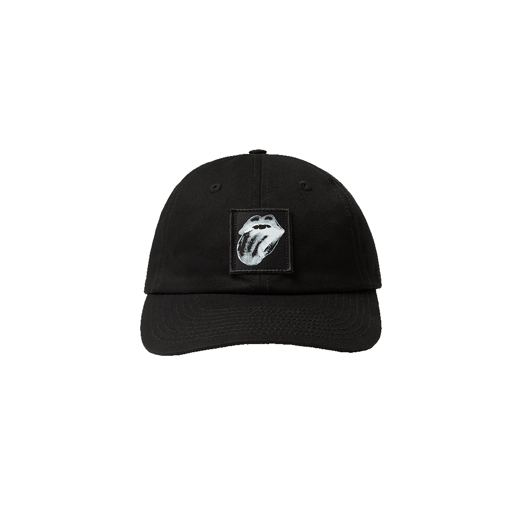 BLACK PATCH DAD HAT Front