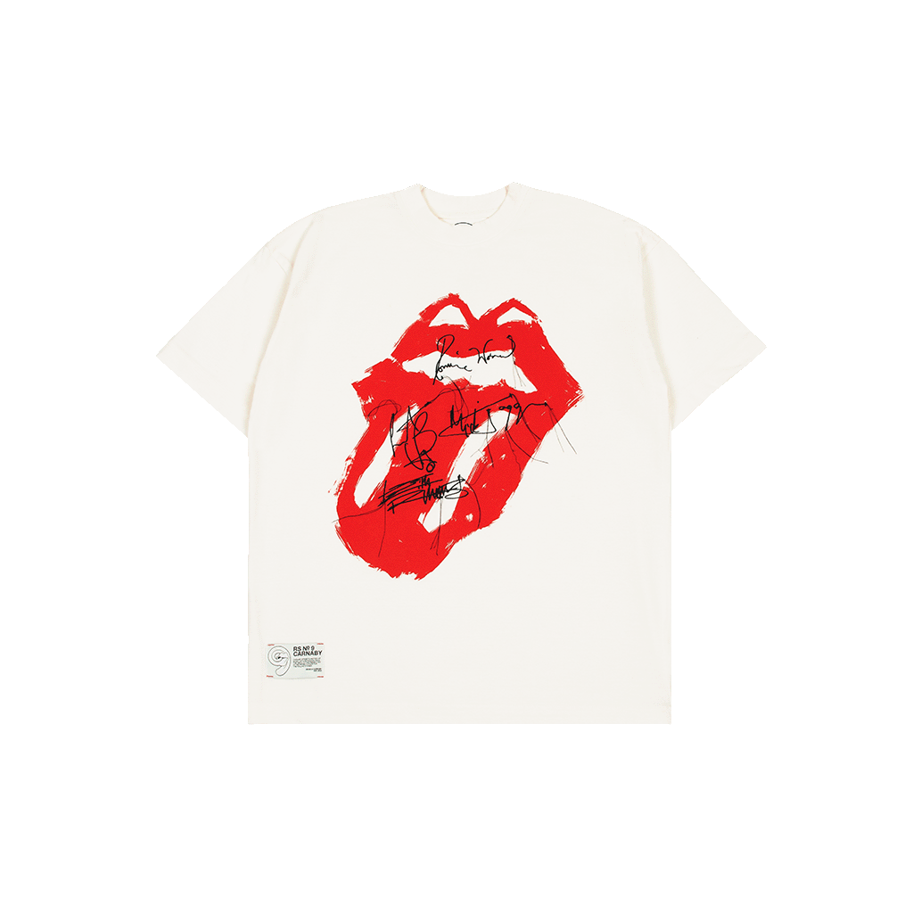 SIGNATURE LICK EMBROIDERED T-SHIRT