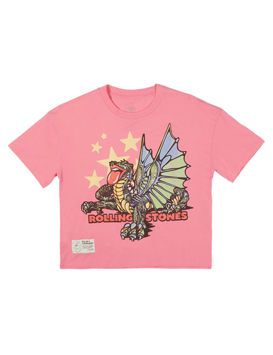 Pink Dragon Graphic Print Boxy T-Shirt