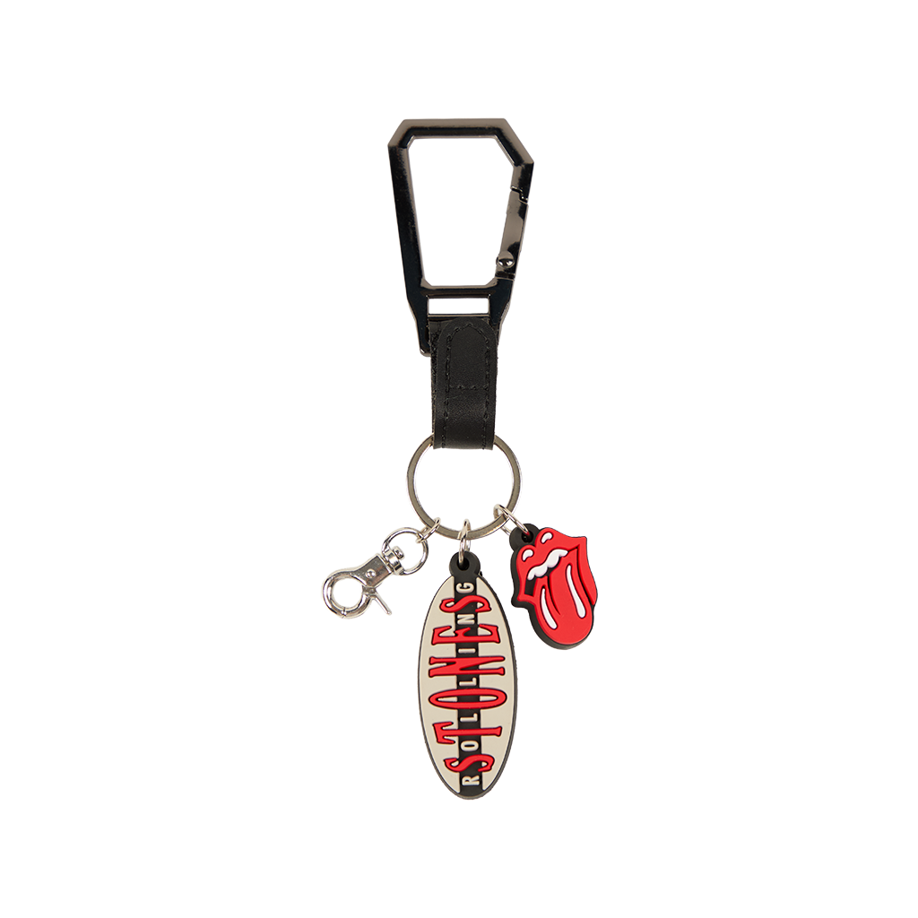 Rolling Stones Carabiner Keyring Front