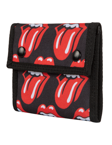 The Rolling Stones x Bugatti All-Over Tongue Print Wallet Angle