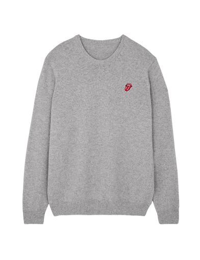 Spring/Summer Grey Merino Sweater Front