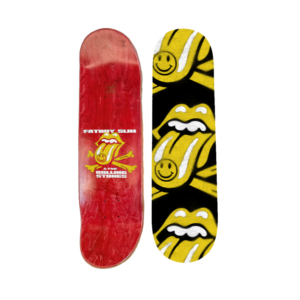 Rolling Stones x Fatboy Slim Skate Deck