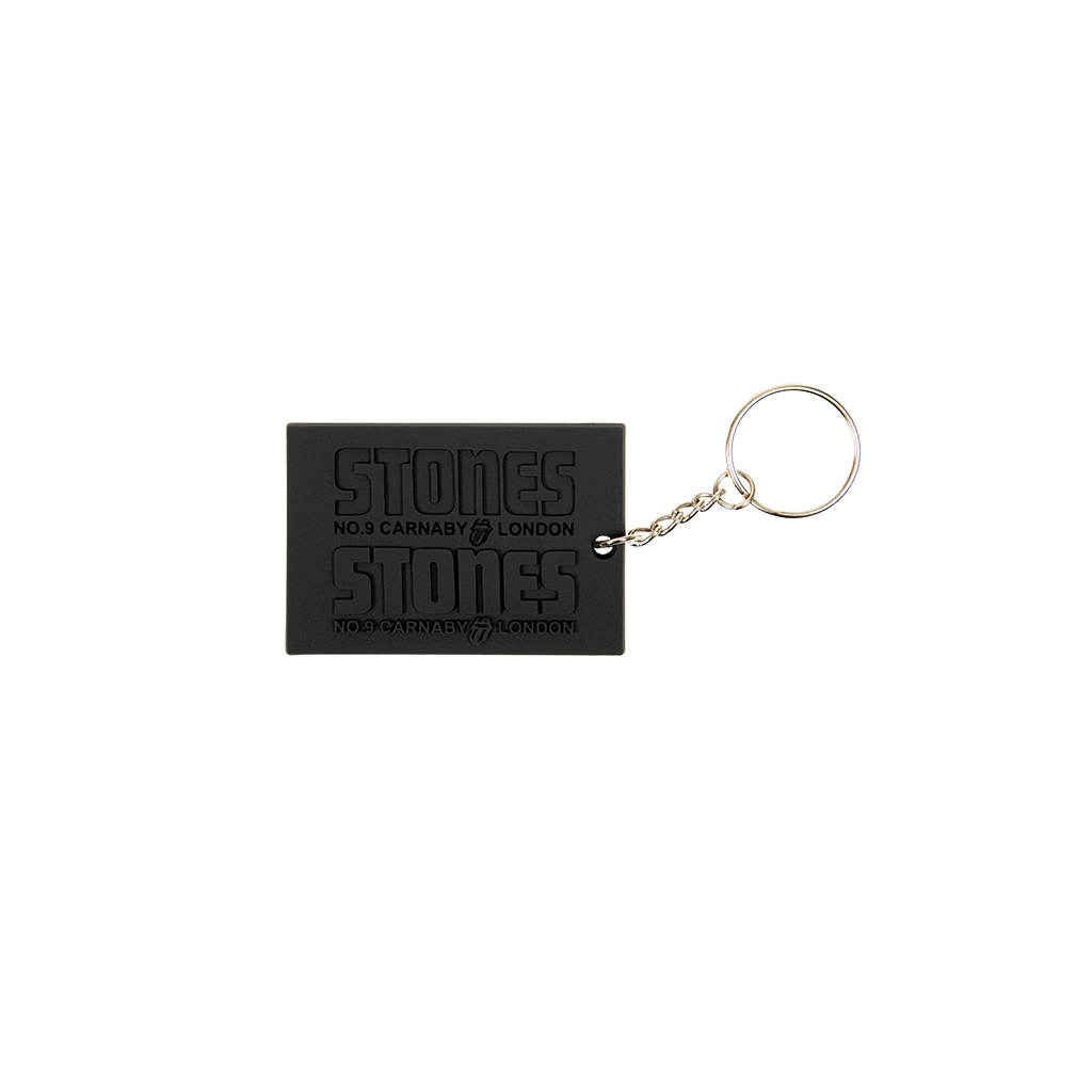 STONES DEBOSSED EMBOSSED RUBBER KEYCHAIN