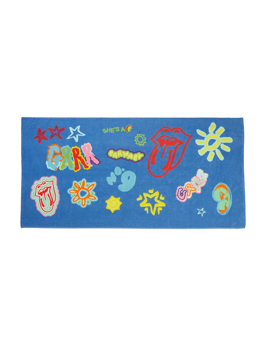 Stones Summer Doodle Beach Towel