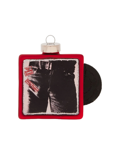 The Rolling Stones x Radko Sticky Fingers Album Cover Ornament Front