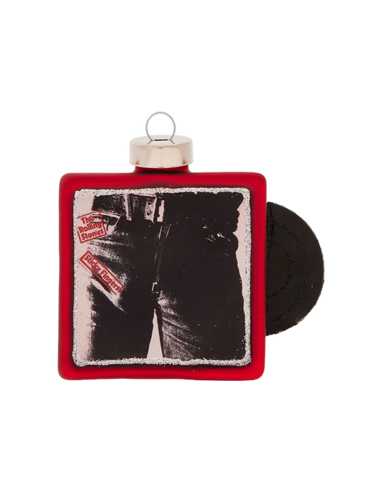 The Rolling Stones x Radko Sticky Fingers Album Cover Ornament Front