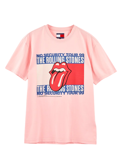 Stones x Tommy Hilfiger Duchess Pink T-Shirt Front