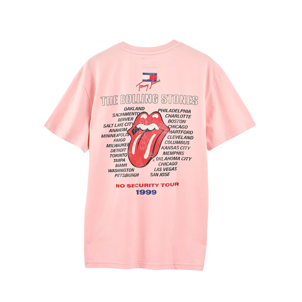 Stones x Tommy Hilfiger Duchess Pink T-Shirt Back