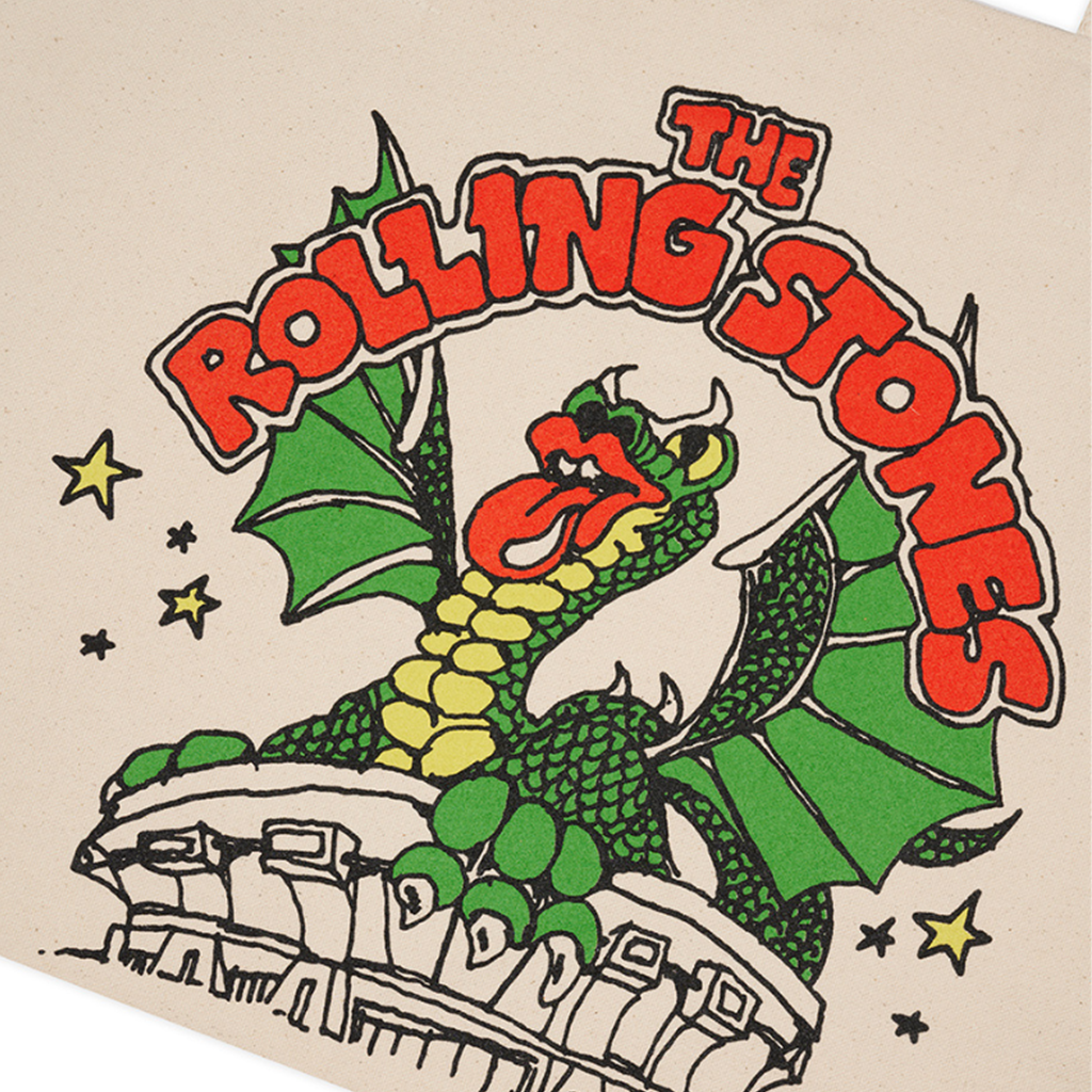 The Rolling Stones x Brain Dead Studios LA Dragon Tote Bag Detail