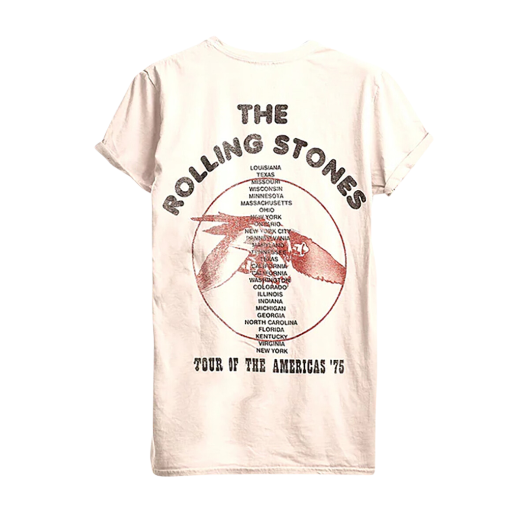 Tour Americas '75 Washed T-Shirt Back 