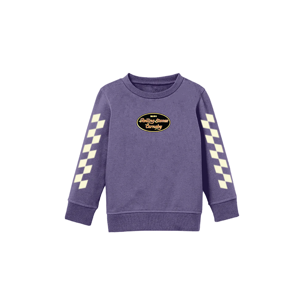 Rolling Stones Checkered Sleeve Kids Crewneck