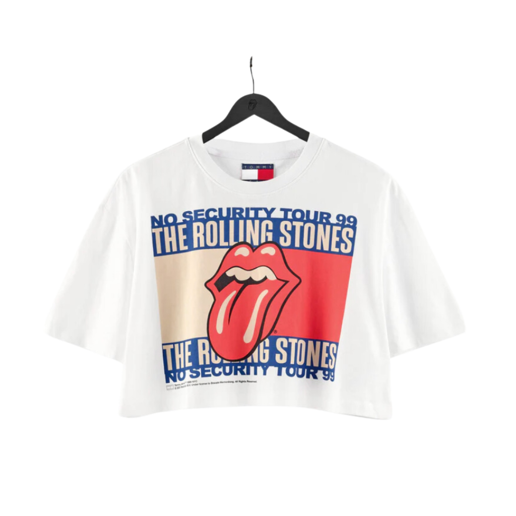 Stones x Tommy Hilfiger Crop T-Shirt Front