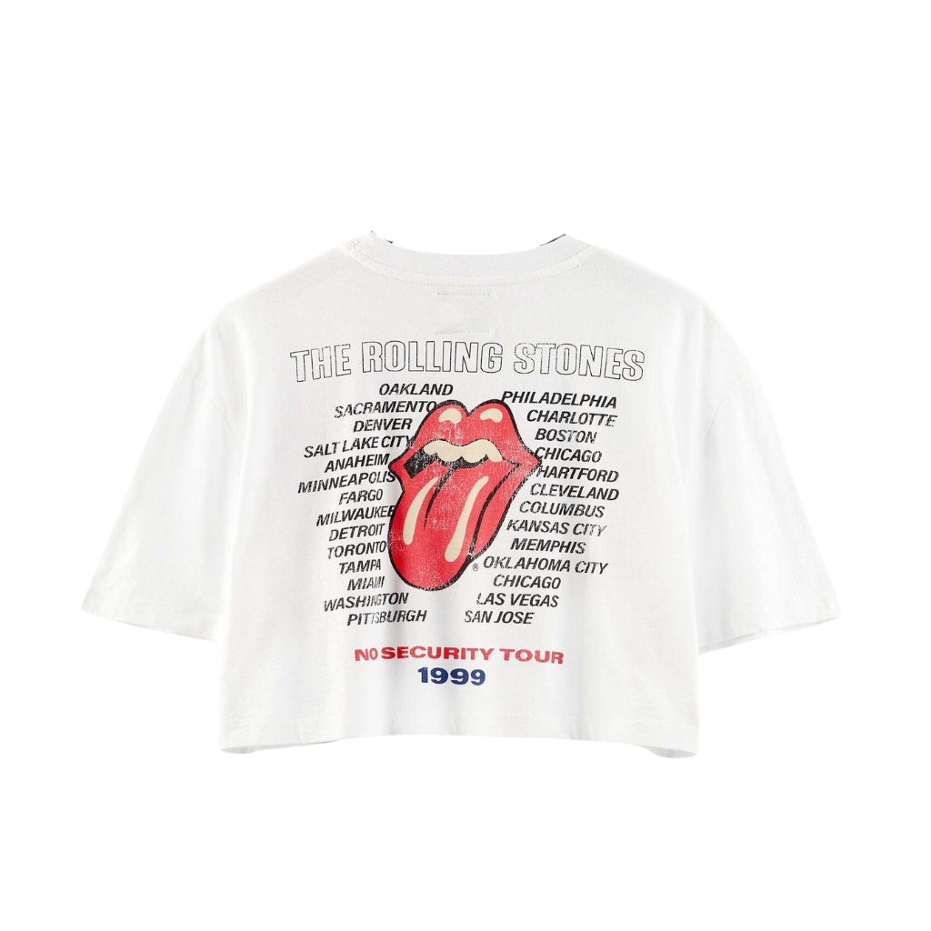 Stones x Tommy Hilfiger Crop T-Shirt Back