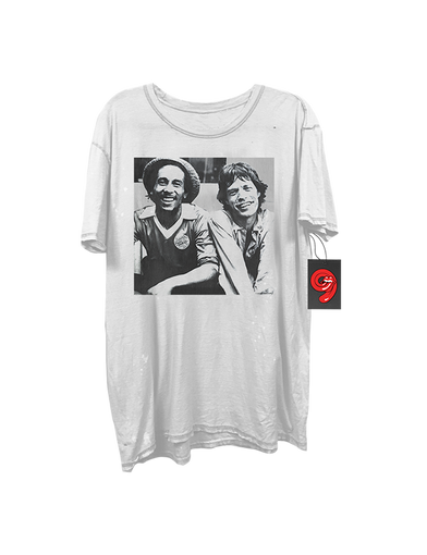 Bob Marley x Mick Jagger T-Shirt Front