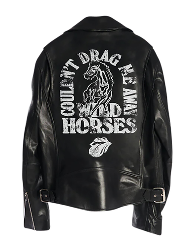 Wild Horses Premium Leather Jacket Back