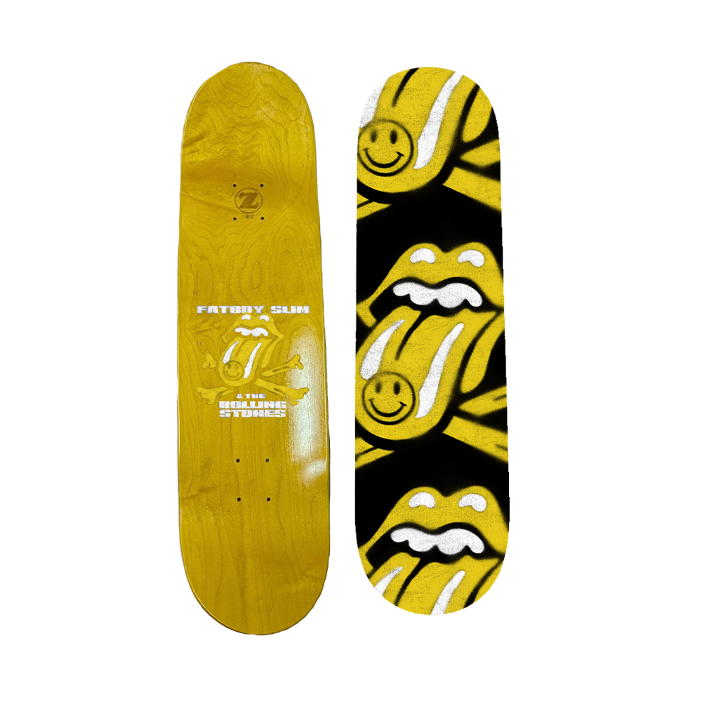 Rolling Stones x Fatboy Slim Skate Deck