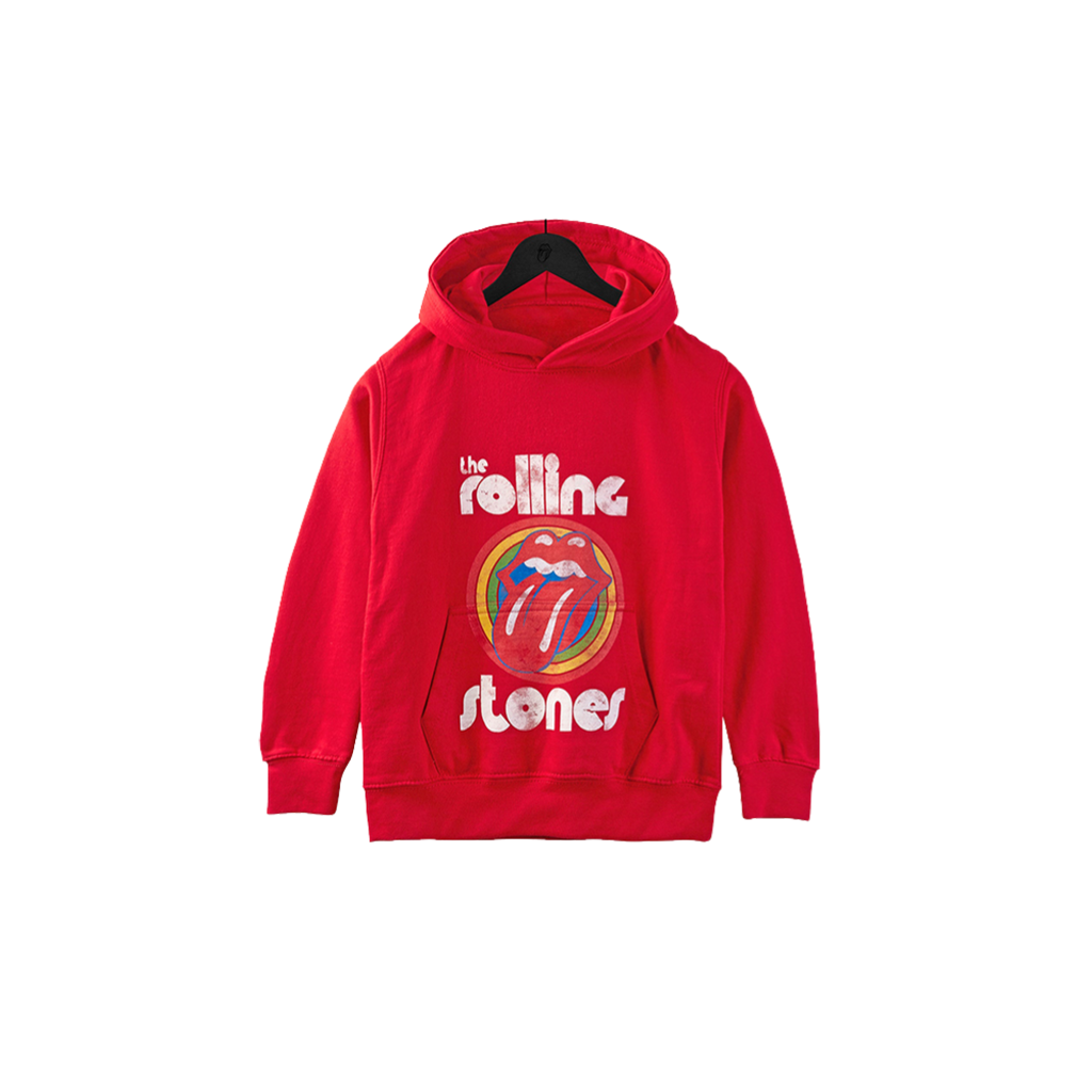 Stones Red Kids Retro Hoodie