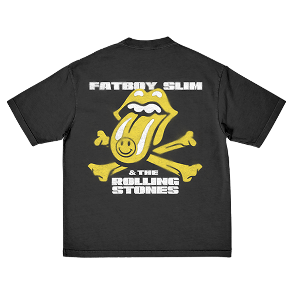 Rolling Stones x Fatboy Slim Black T-Shirt Back