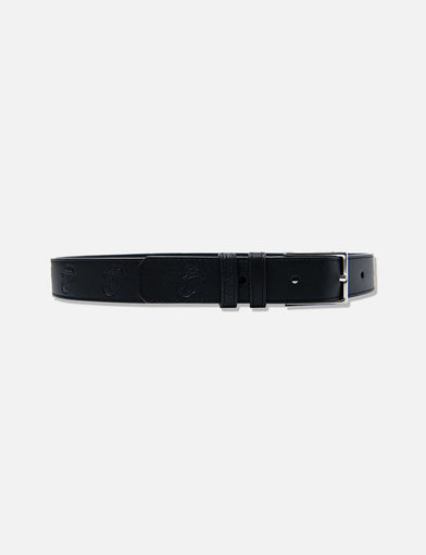 EMBOSSED CLASSIC TONGUE LEATHER BELT
